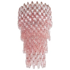 Lustre Poliedri rose massif