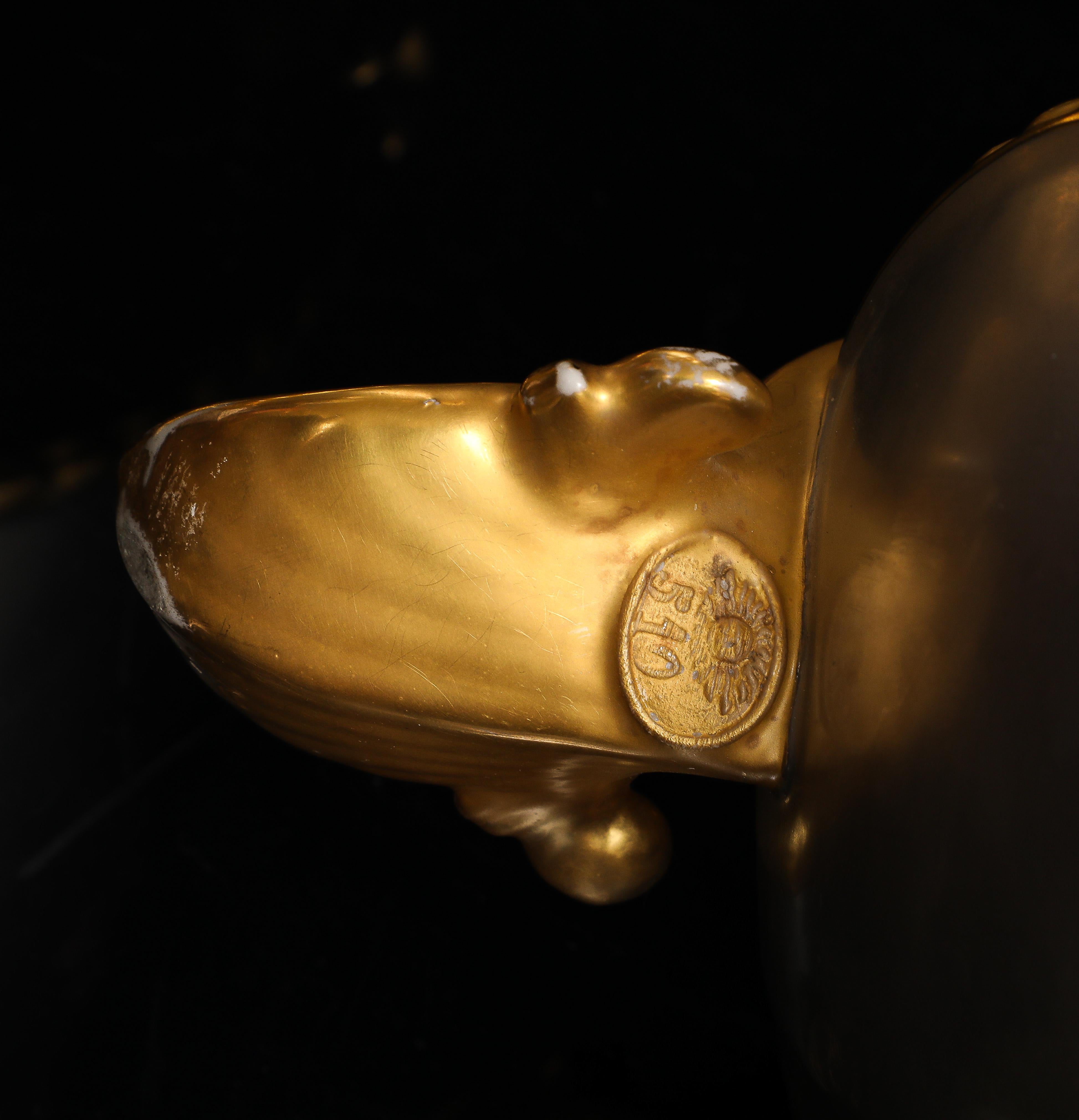 Massive Platinum-Ground Paris Vases with Birds & Flowers, Signed Narcisse Vivien For Sale 10