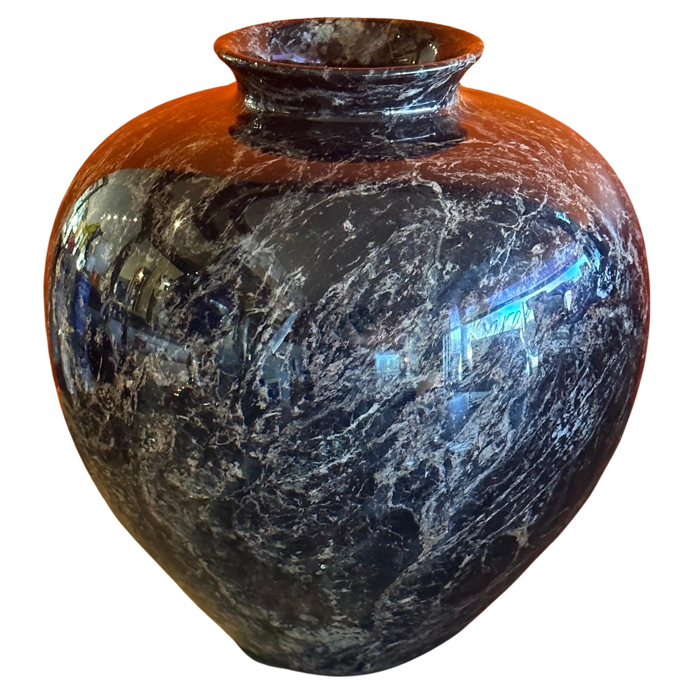 Massive Post-Modern Italian Marble Vase For Sale