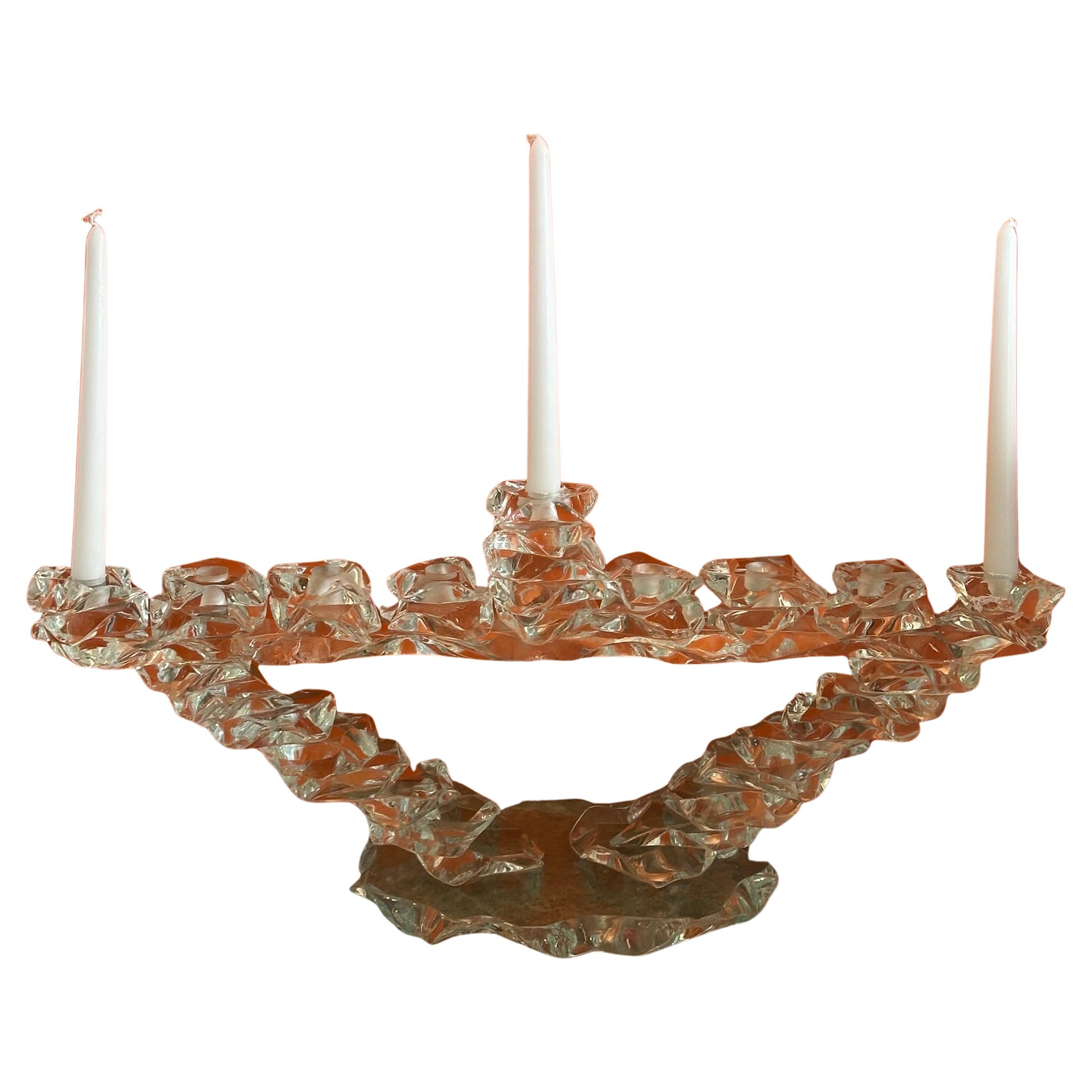 Massive Post-Modern Stacked Art Glass Menorah by Bill Meek Studio (en anglais) en vente 15