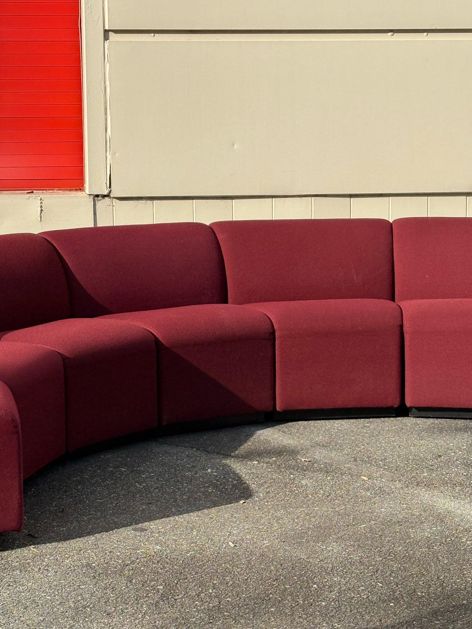 Massive Postmodern Vintage Ten-Piece Section Sofa 5