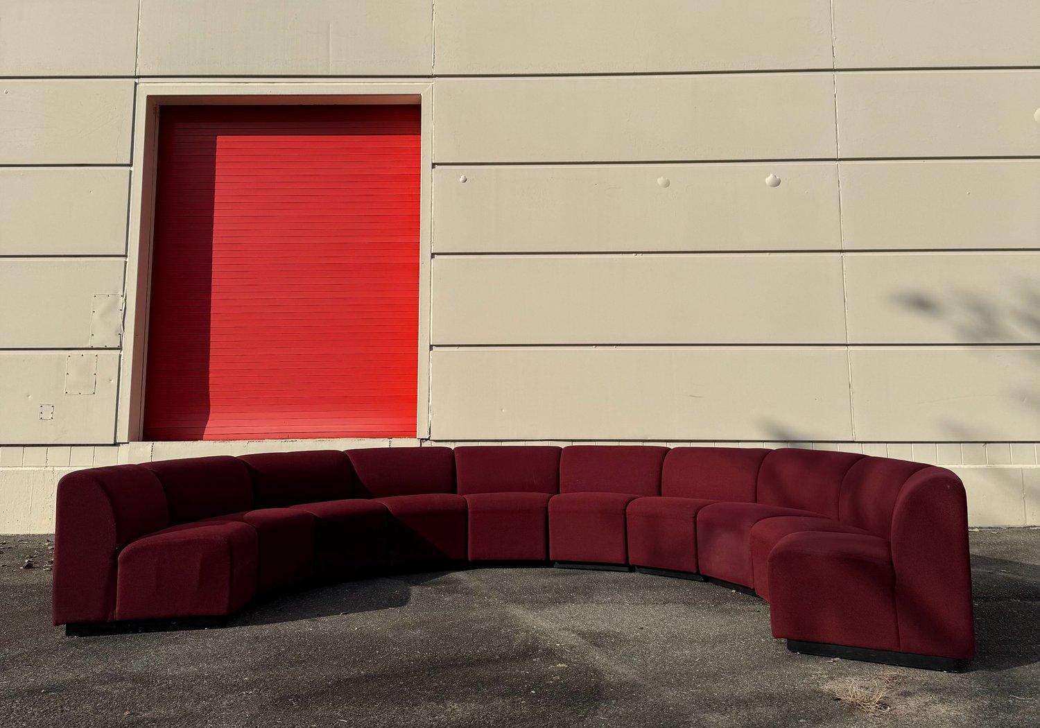 Post-Modern Massive Postmodern Vintage Ten-Piece Section Sofa