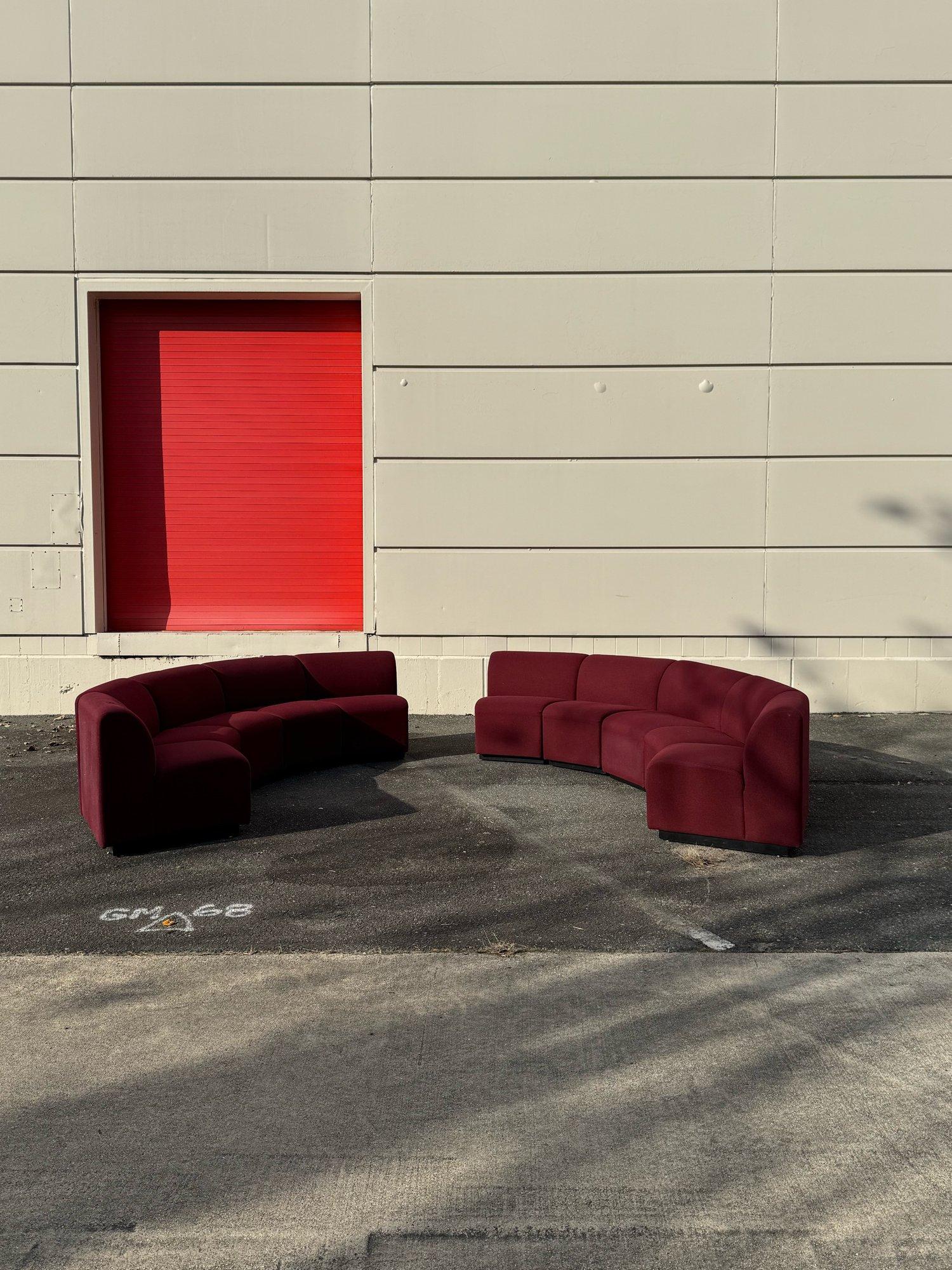 Late 20th Century Massive Postmodern Vintage Ten-Piece Section Sofa