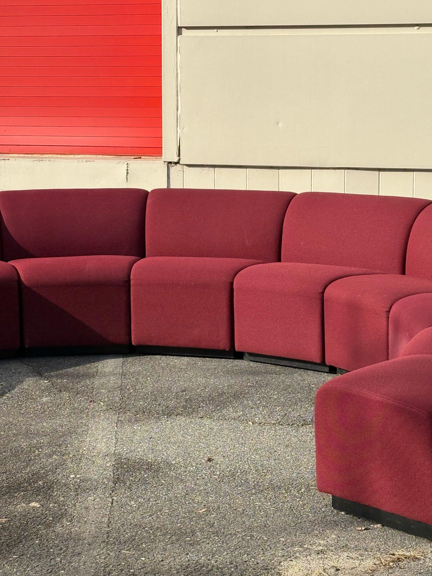 Massive Postmodern Vintage Ten-Piece Section Sofa 1