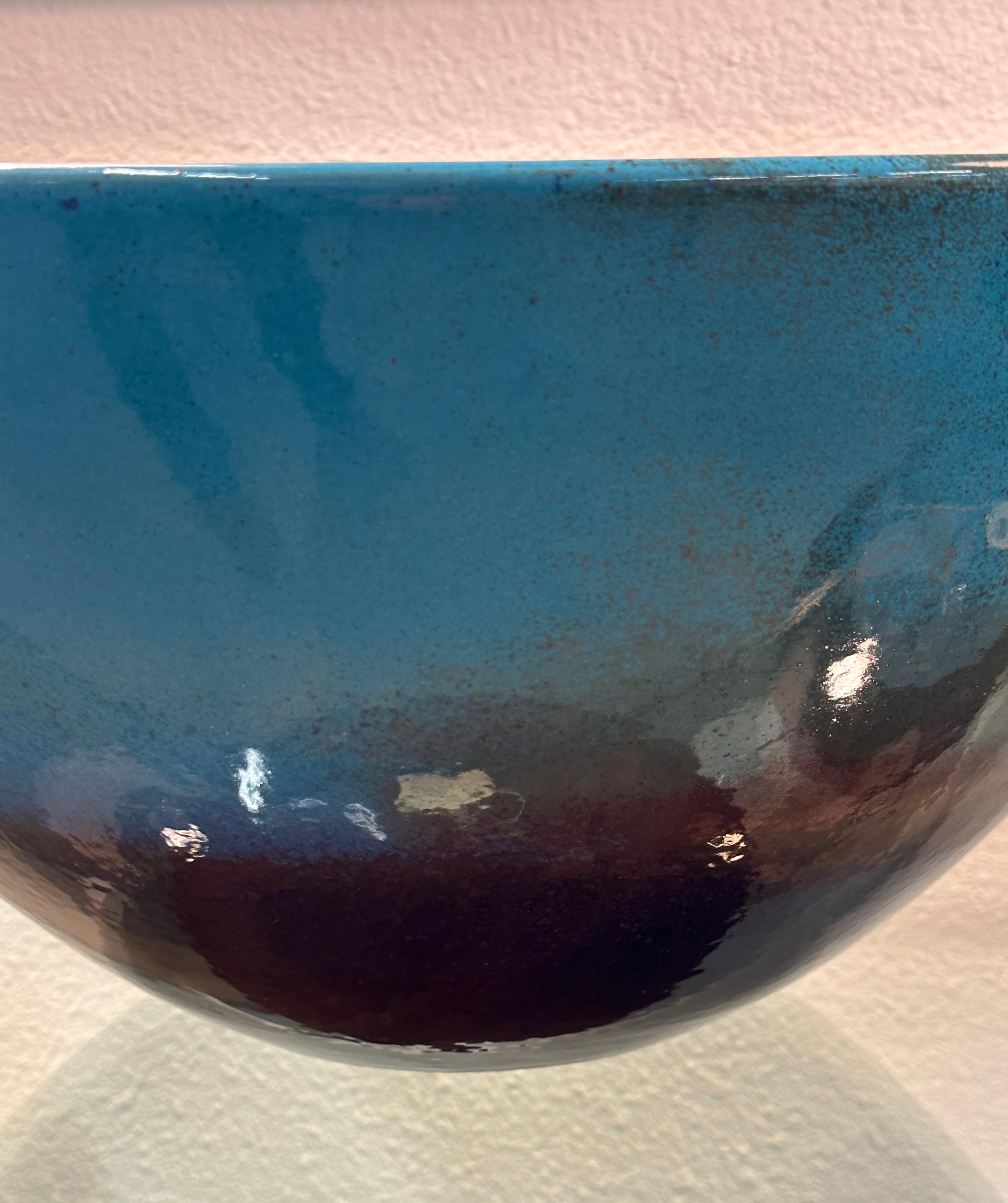 Massive Pottery Bowl by Bottega Vignoli Faenza, 2014 For Sale 2