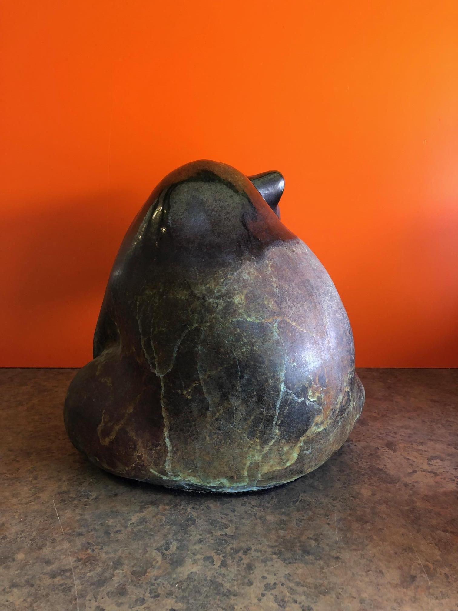 ceramic bear sculpture
