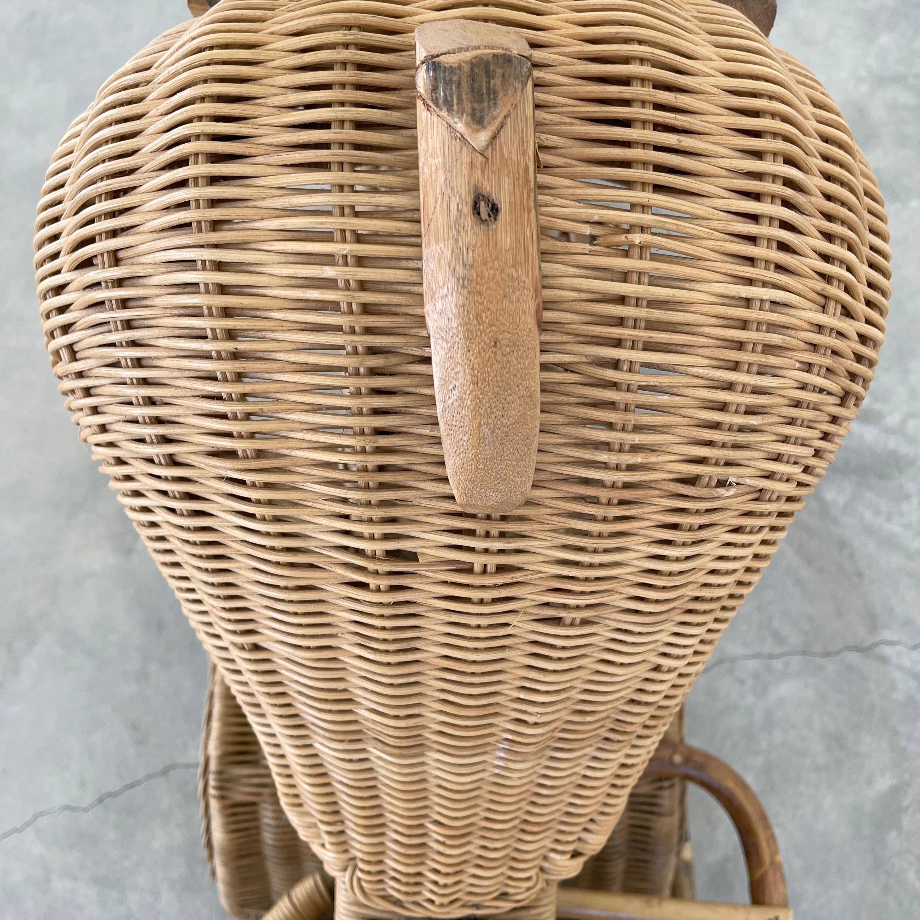 Massive Rattan, Bamboo and Wicker Harley Davidson Motorcycle For Sale 3