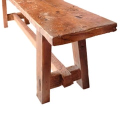 Massive Reclaimed Structural Beam Console Table