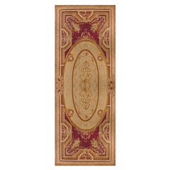 Massive Red Antique French Palace Size Aubusson Rug 19'9 x 49'
