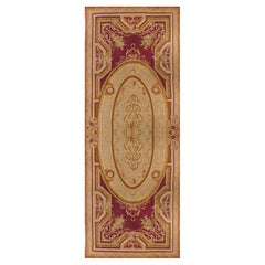 Massive Red Antique French Palace Size Aubusson Rug 19'9 x 49'