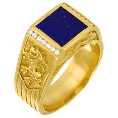 Massive Renaissance Revival Gold Ring