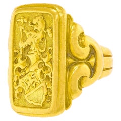 Massiccio anello da firma rinascimentale di Ponti Gennari, anni '30, Ginevra