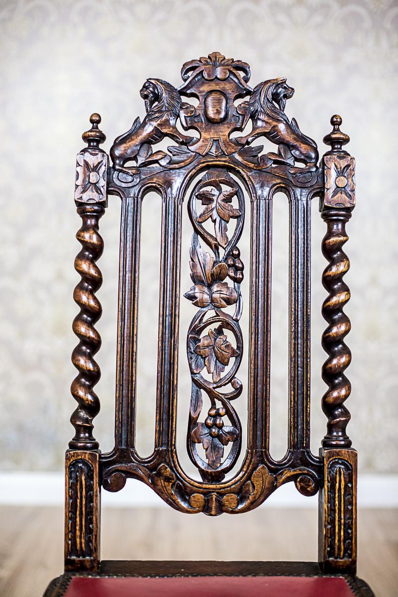 Massive, Richly Carved Chairs from the 19th Century For Sale 2