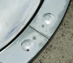 MASSIVE ROUND 136CM TALL CONVEX GLASS SORCERERS MiRROR BUTLERS WALL MIRROR