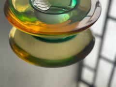 Massive sculptural Murano glass bowl by Antonio Da Ros Cenedese, made in Italy