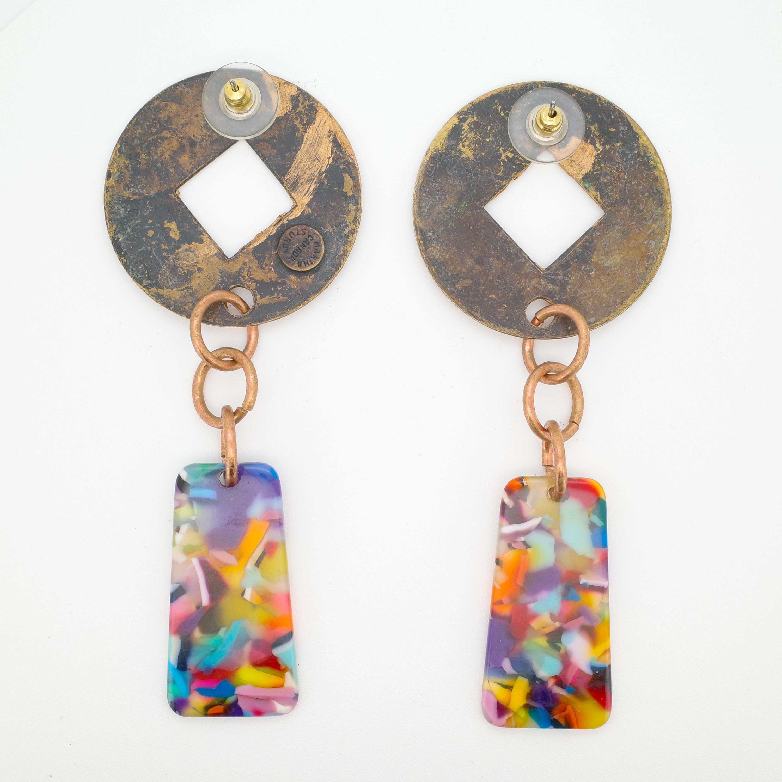 Artista Orecchini firmati Martha Sturdy degli anni '80, di grandi dimensioni in vendita