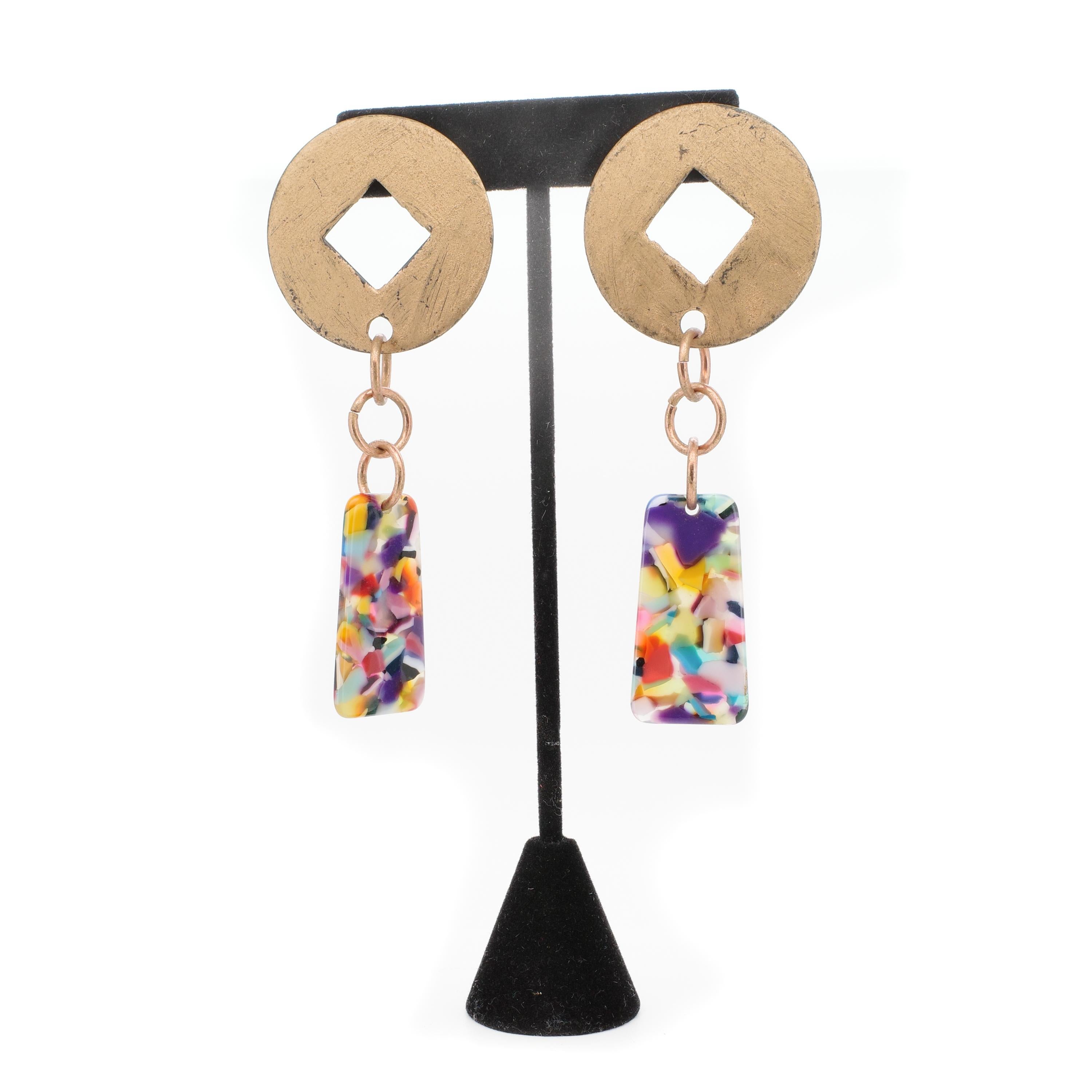 Orecchini firmati Martha Sturdy degli anni '80, di grandi dimensioni In condizioni ottime in vendita a Northampton, MA