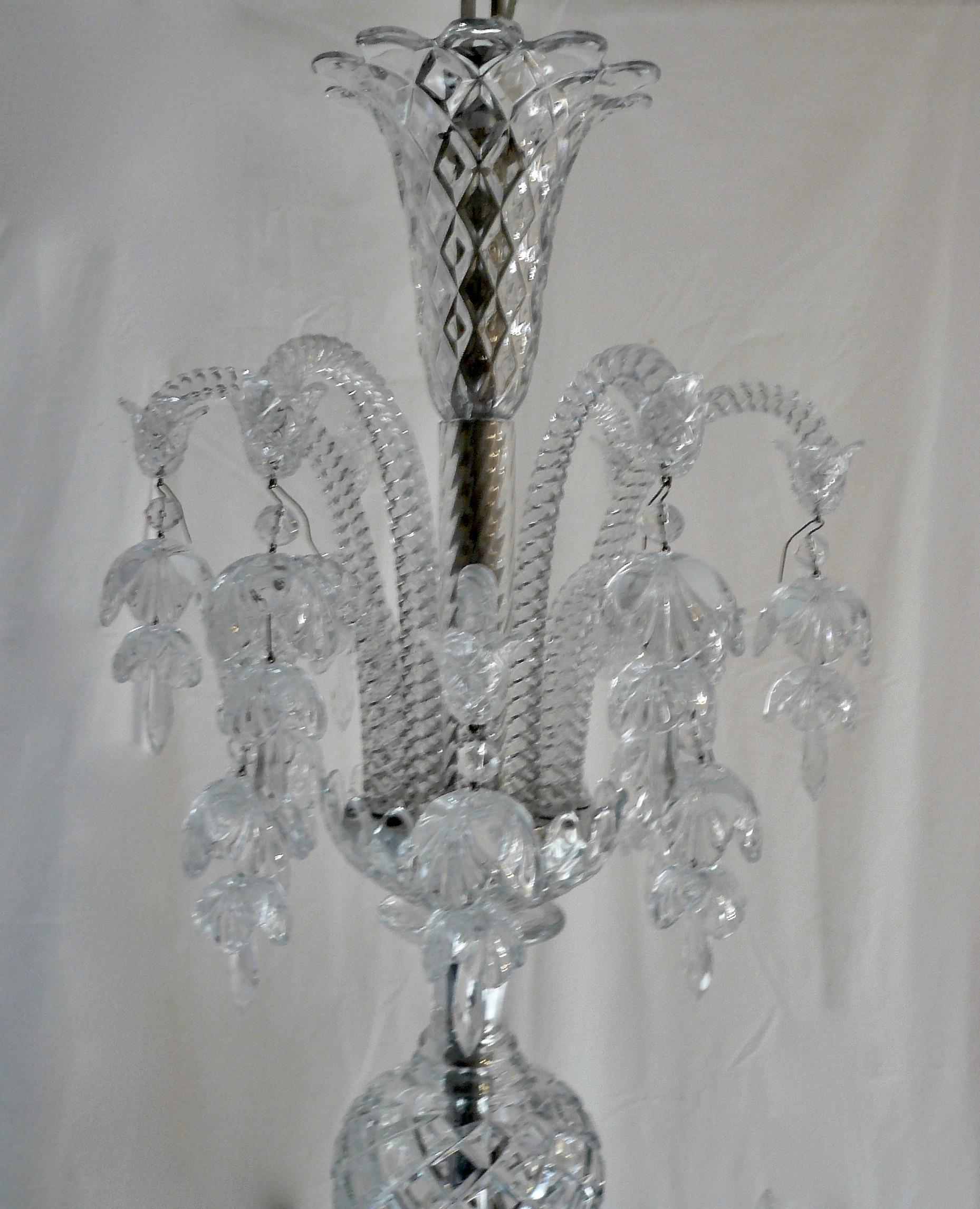 Massive Signed Baccarat 24 Light Two Tier Crystal Chandelier For Sale 5