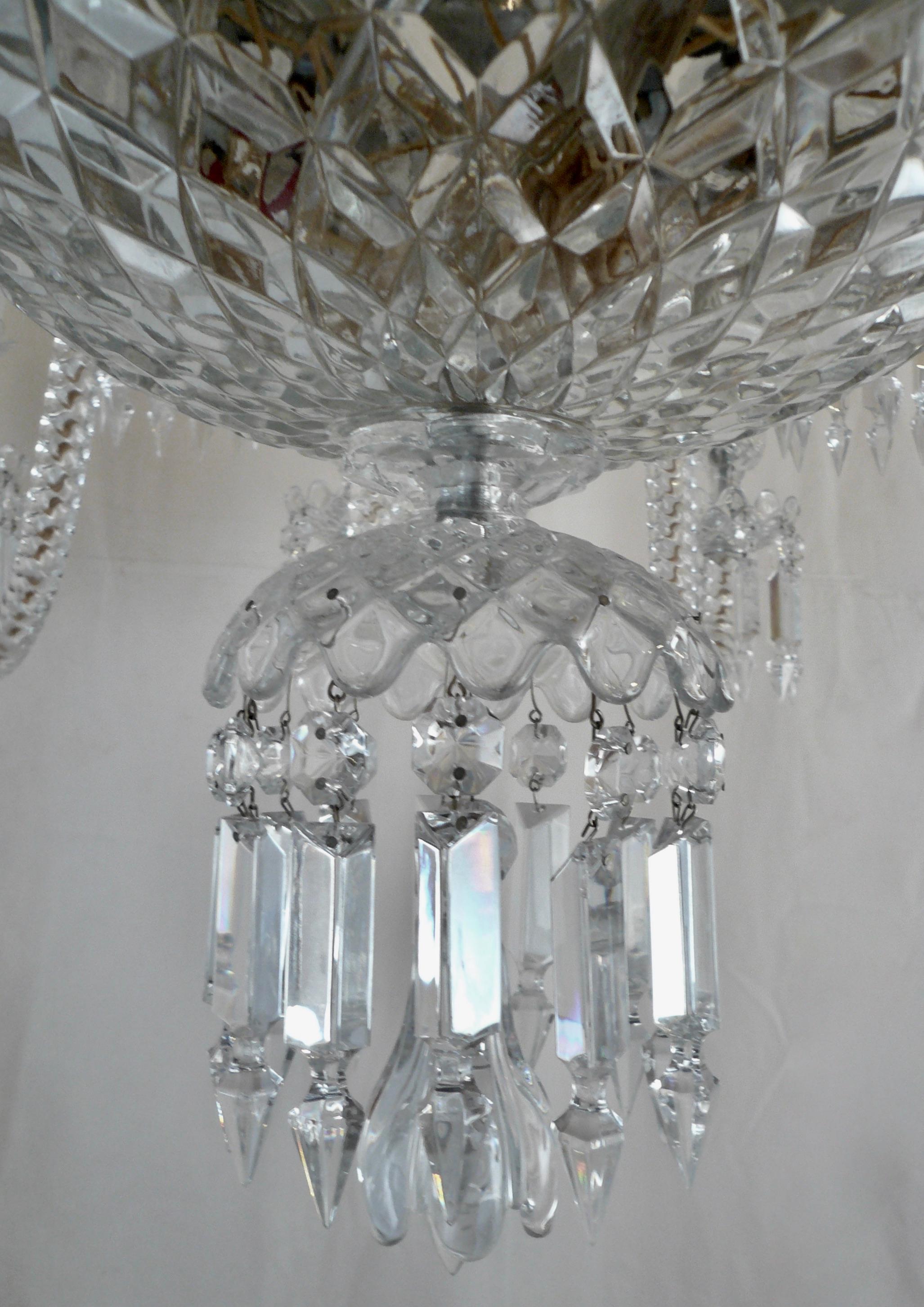 Massive Signed Baccarat 24 Light Two Tier Crystal Chandelier For Sale 6