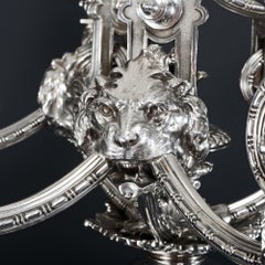 Massive Silver 7-Light Victorian Silver Candelabrum