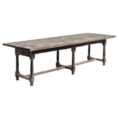 Massive Six Leg Dining Table, France, circa 1890
