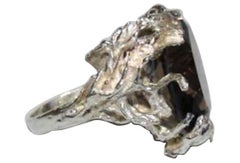 Massive Smoky Quartz Cocktail Ring