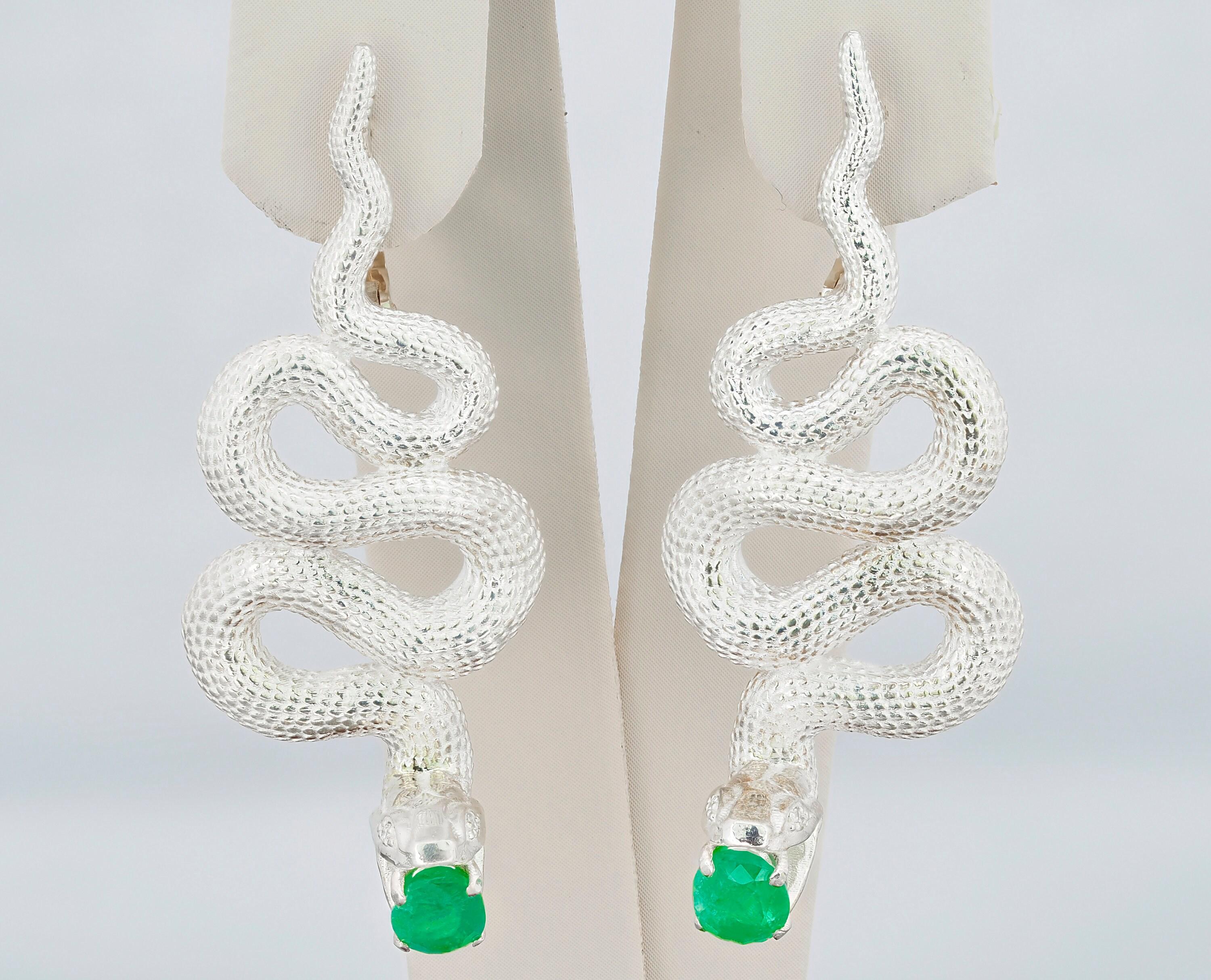 Massive snake earrings im Zustand „Neu“ im Angebot in Istanbul, TR