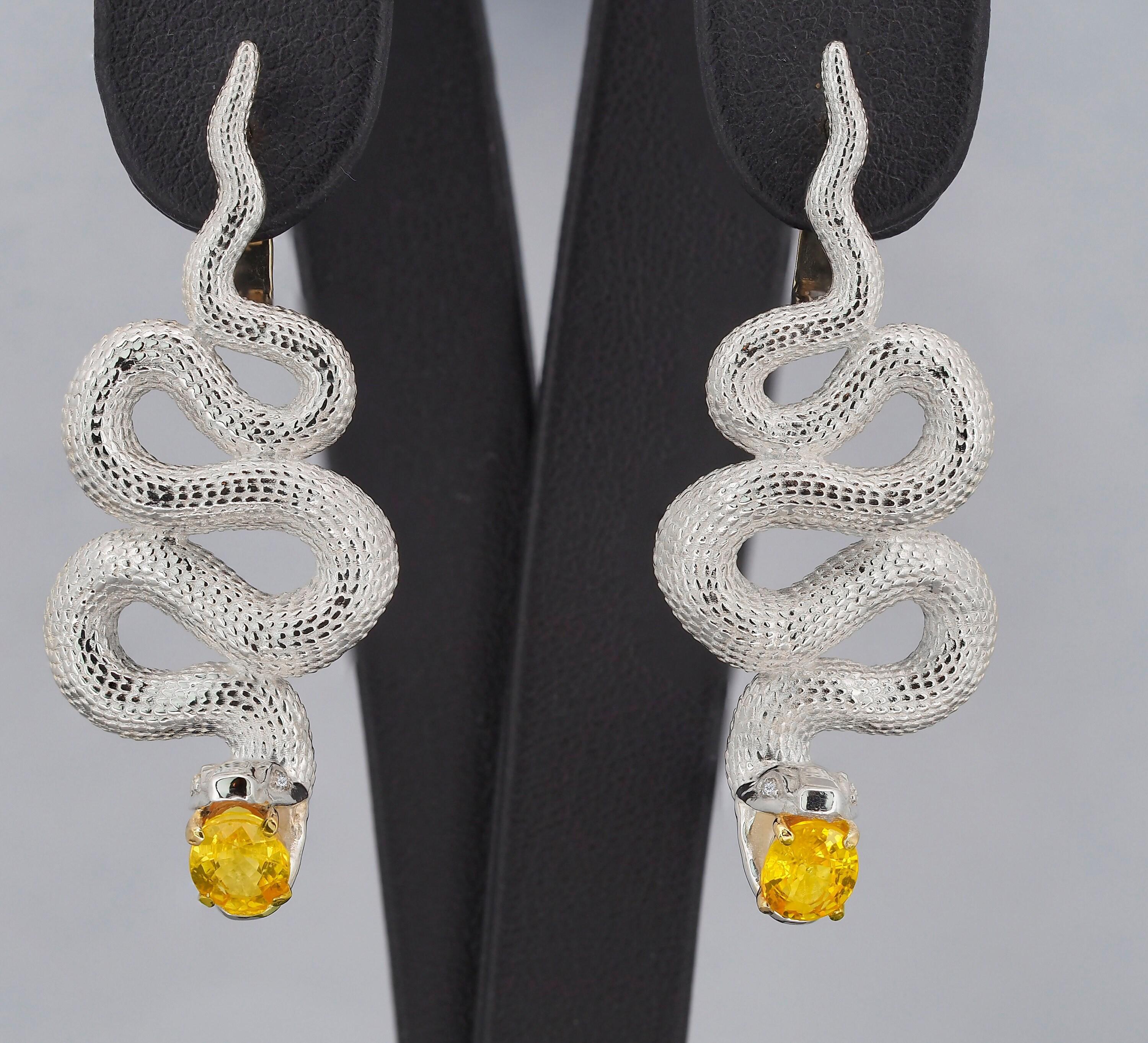 Massive Snake earrings For Sale 2