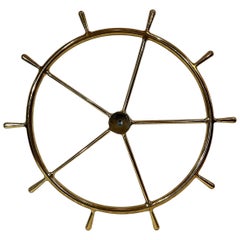 Massiccia ruota delle navi in ottone massiccio