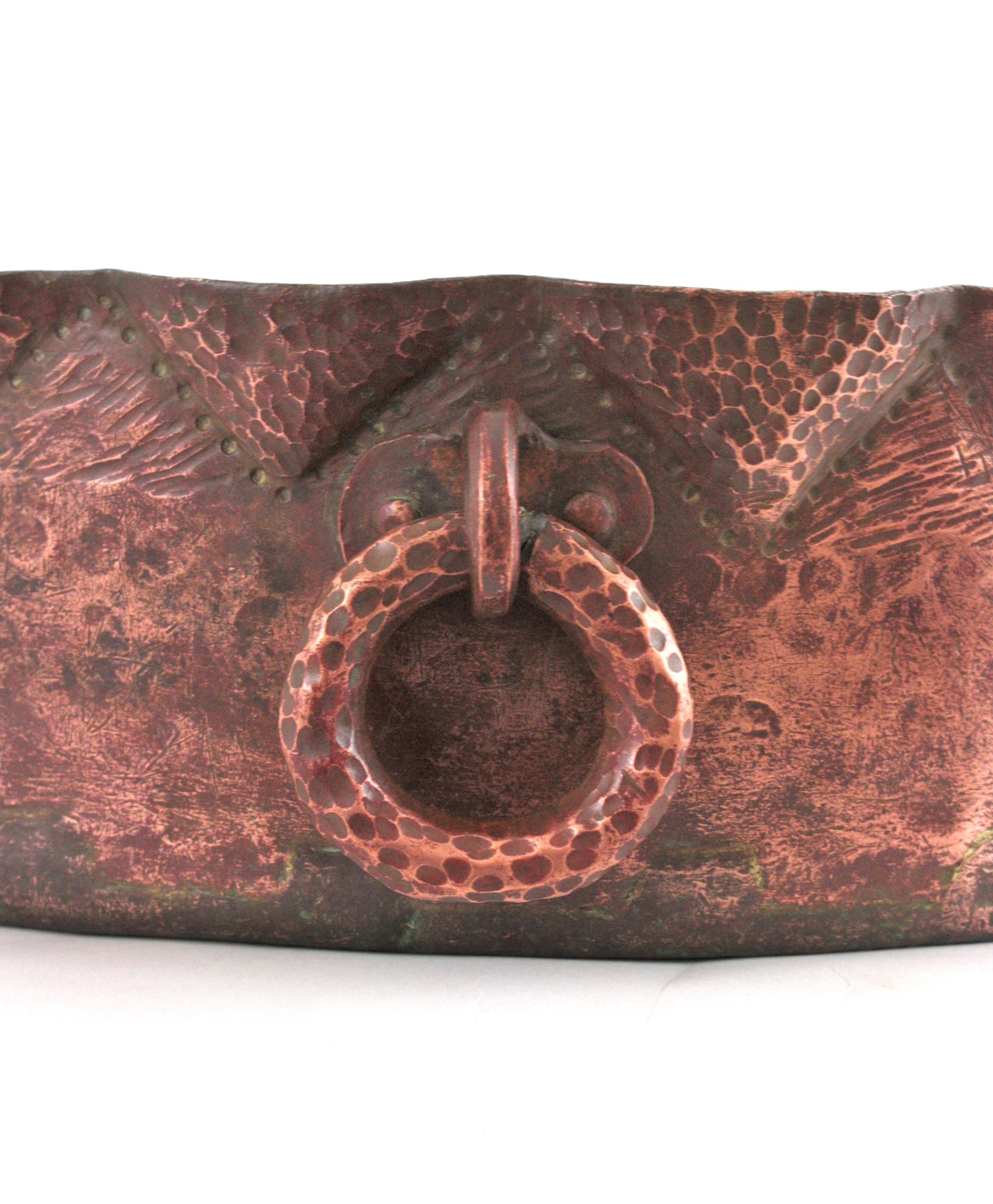20th Century Massive Spanish Copper Cauldron / Wine Cooler / Drinks Stand For Sale