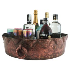 Massive Spanish Copper Cauldron / Wine Cooler / Drinks Stand