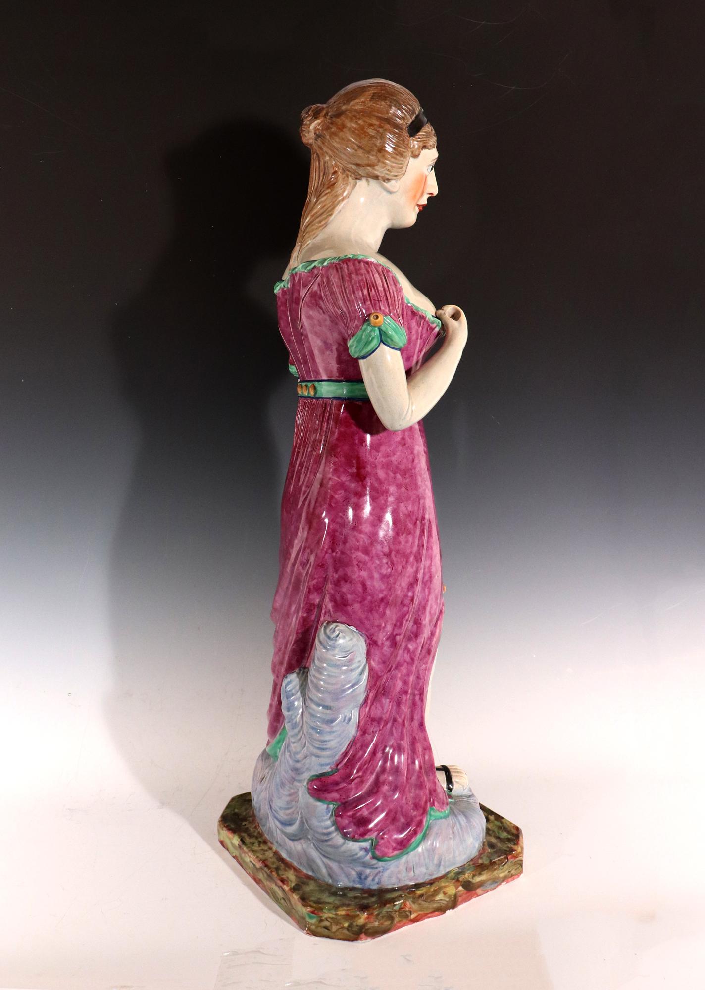 Massive Staffordshire Pearlware Pottery Figure of Ceres or Plenty, circa 1815 For Sale 2