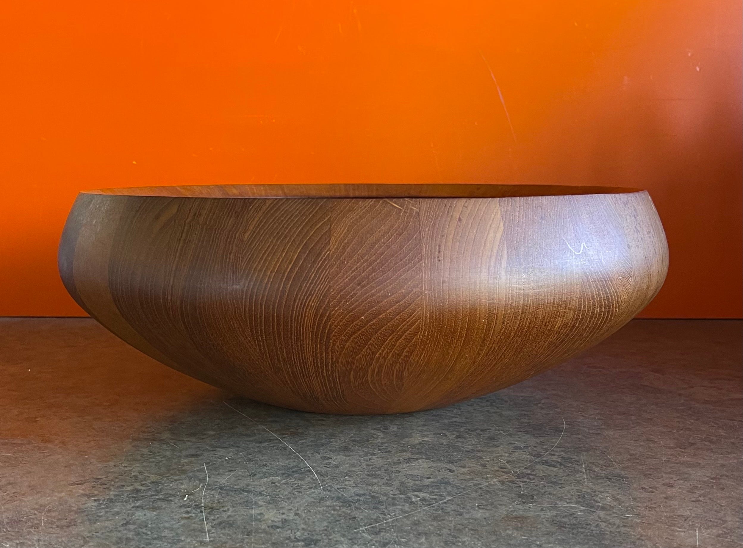 Massive Staved Teak Salad Bowl by Jens Quistgaard for Dansk 4