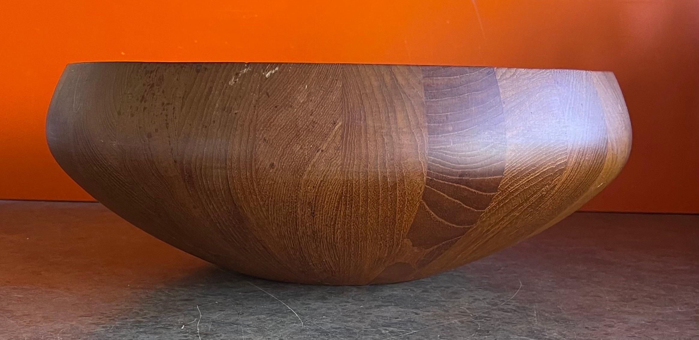 Danish Massive Staved Teak Salad Bowl by Jens Quistgaard for Dansk