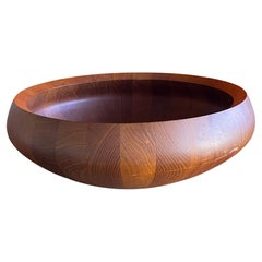 Massive Staved Teak Salad Bowl by Jens Quistgaard for Dansk