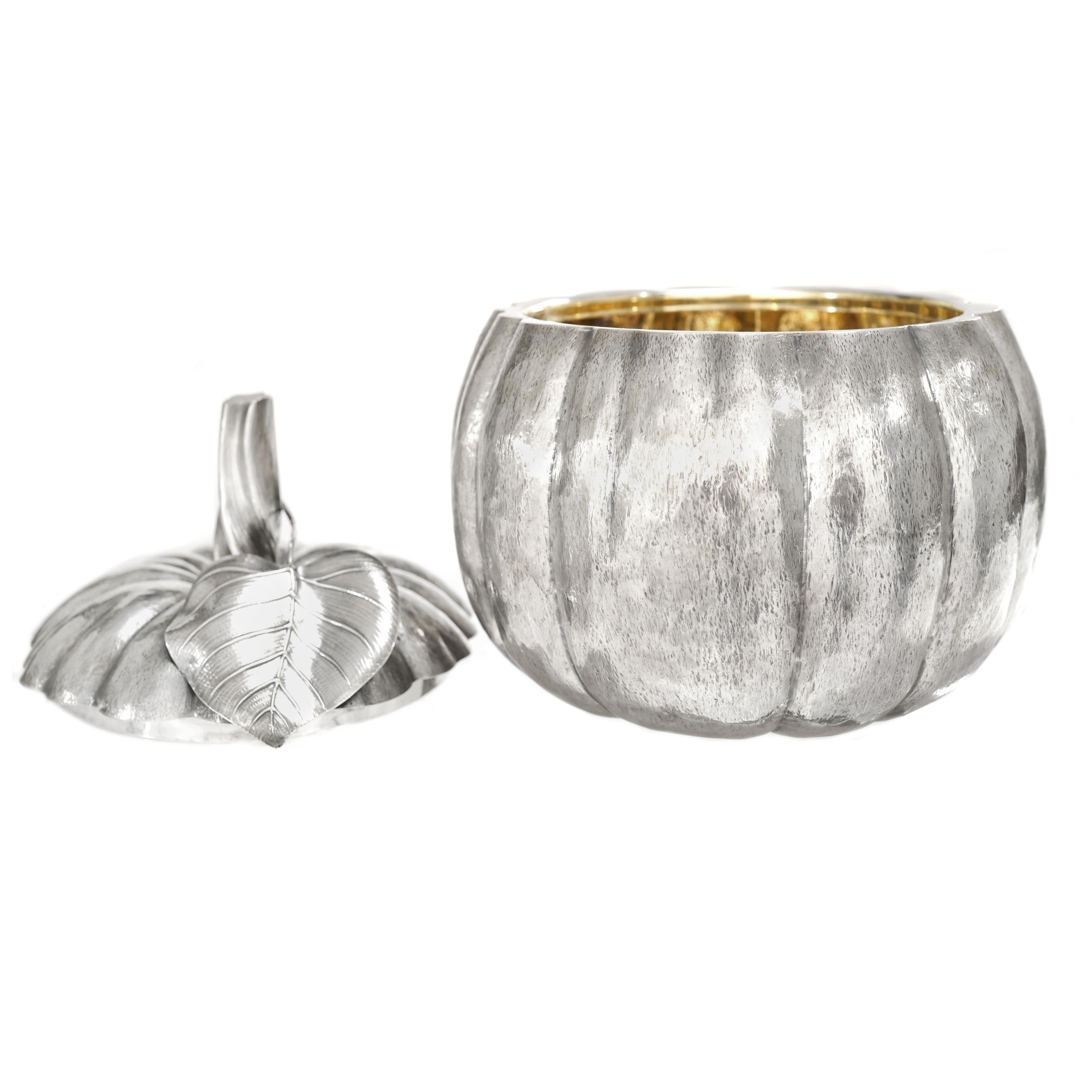 Italian Massive Sterling Pumpkin by Fratelli Cacchione