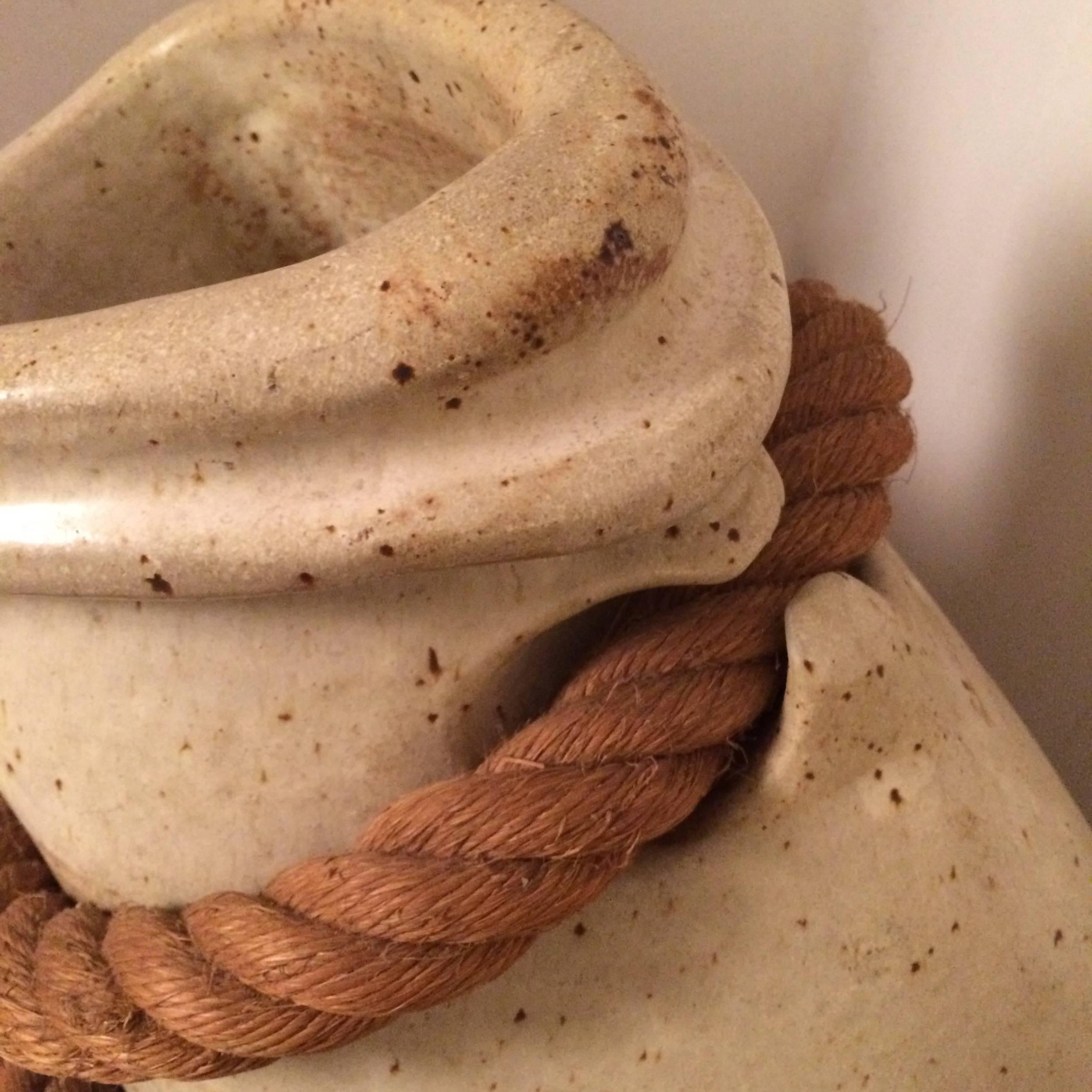 Massive Studio Art Pottery Vessel Signed Hammer In Excellent Condition In Brooklyn, NY