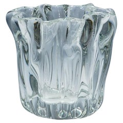 Tazón de vidrio artístico con un enorme tocón de árbol de Tapio Wirkkala para Iittala 1951