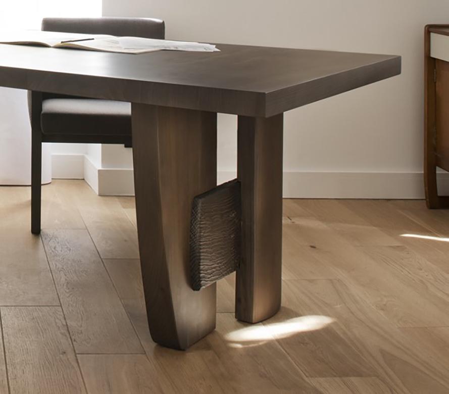 French Massive Table by Charlotte Besson-Oberlin