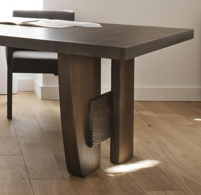 Contemporary Massive Table by Charlotte Besson-Oberlin