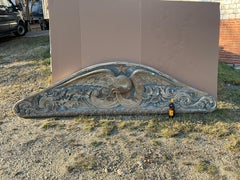 Massive Ten Foot Eagle Ships Carving