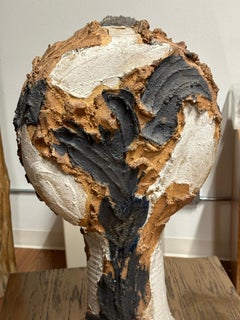 Massive Terracotta Studio Pottery Sculpture in Earthen Glaze