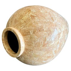 Massive Tessellated Stone Floor Vase in the Style of Marquis of Beverly Hills