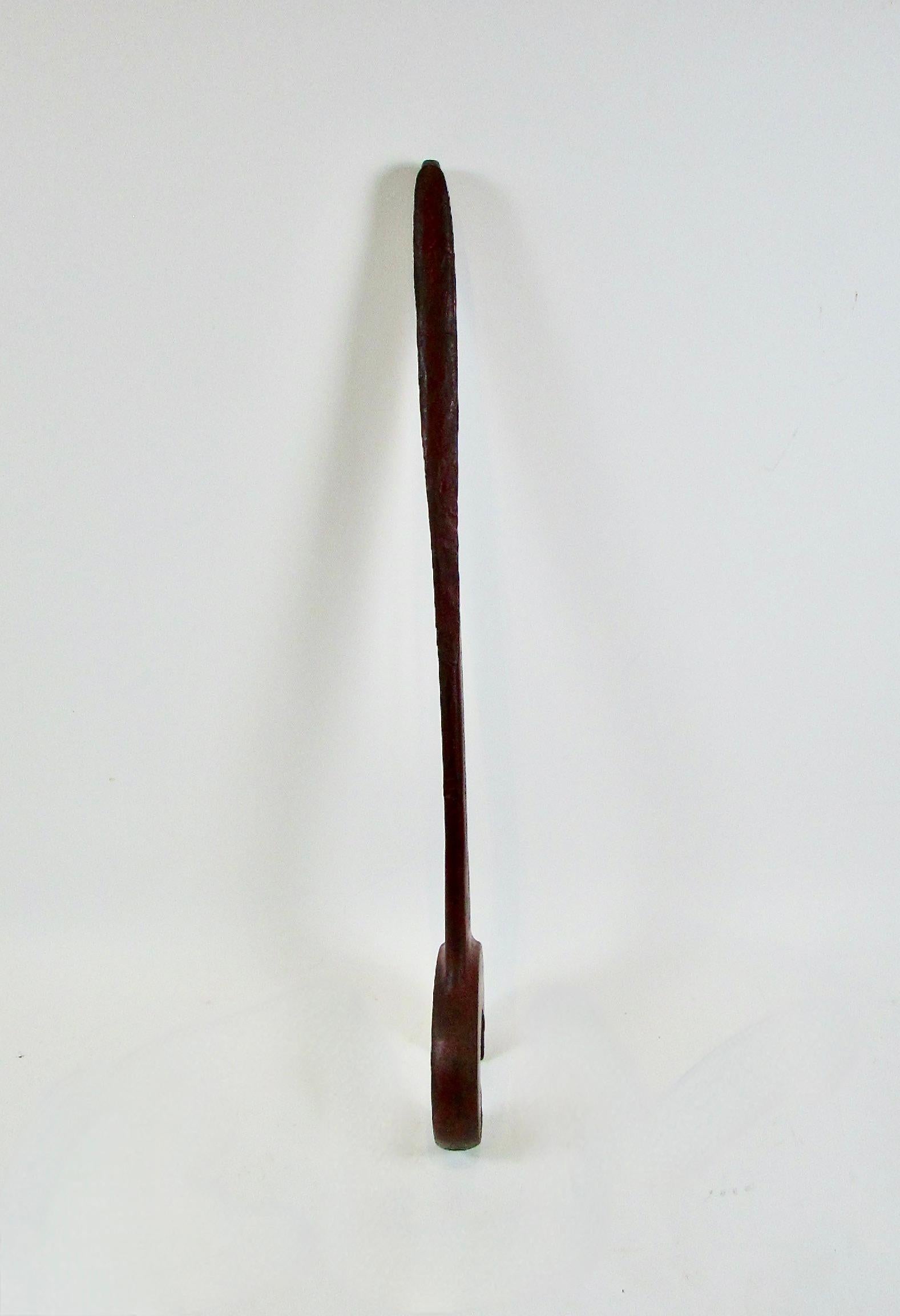 Massive three foot Iron wrench as steampunk Industrial Sculpture For Sale 2