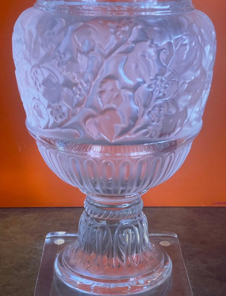 Massive Versailles Vase / Urn by Lalique of France For Sale at 1stDibs
