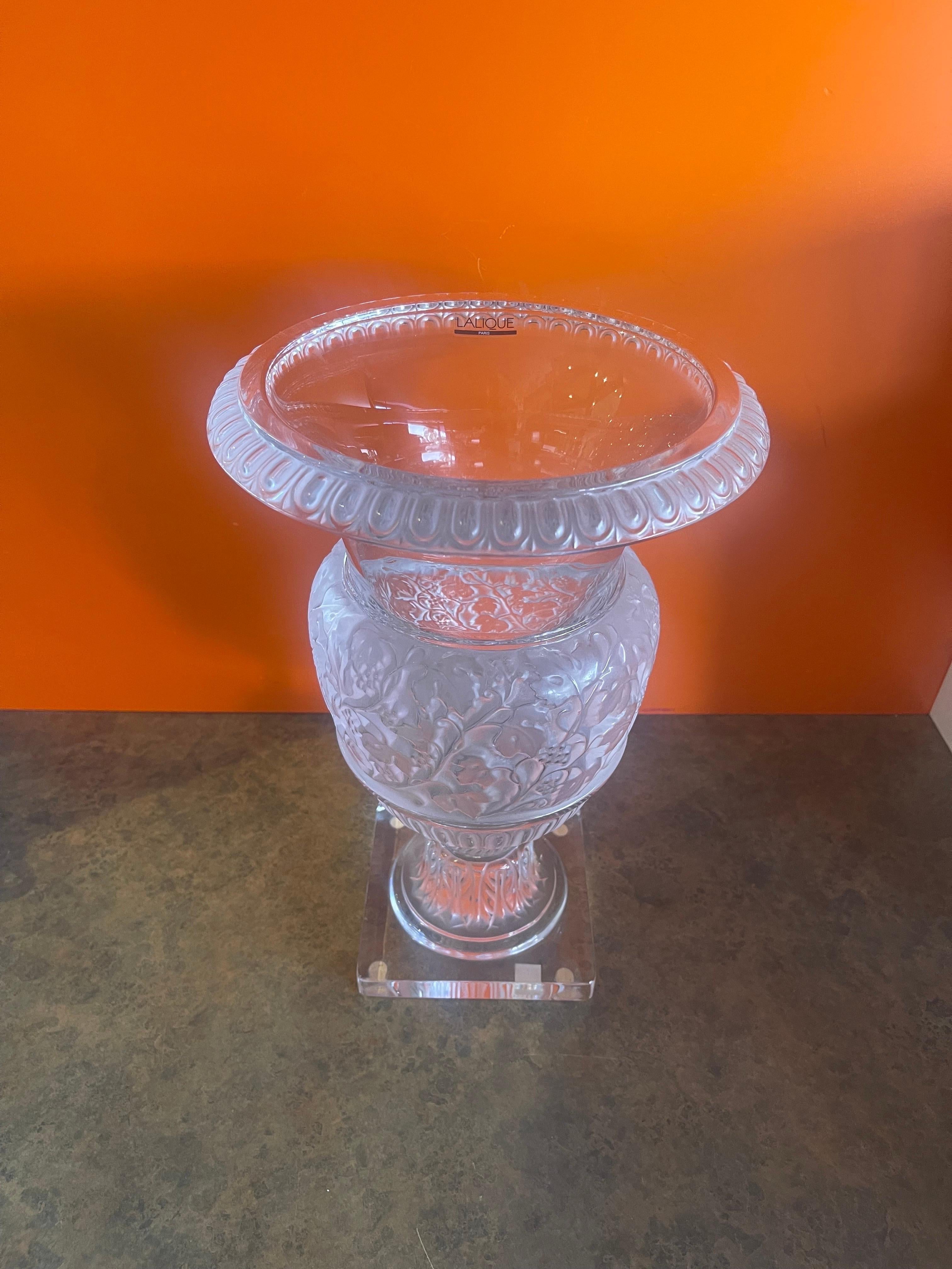 French Massive Versailles Vase / Urn by Lalique of France