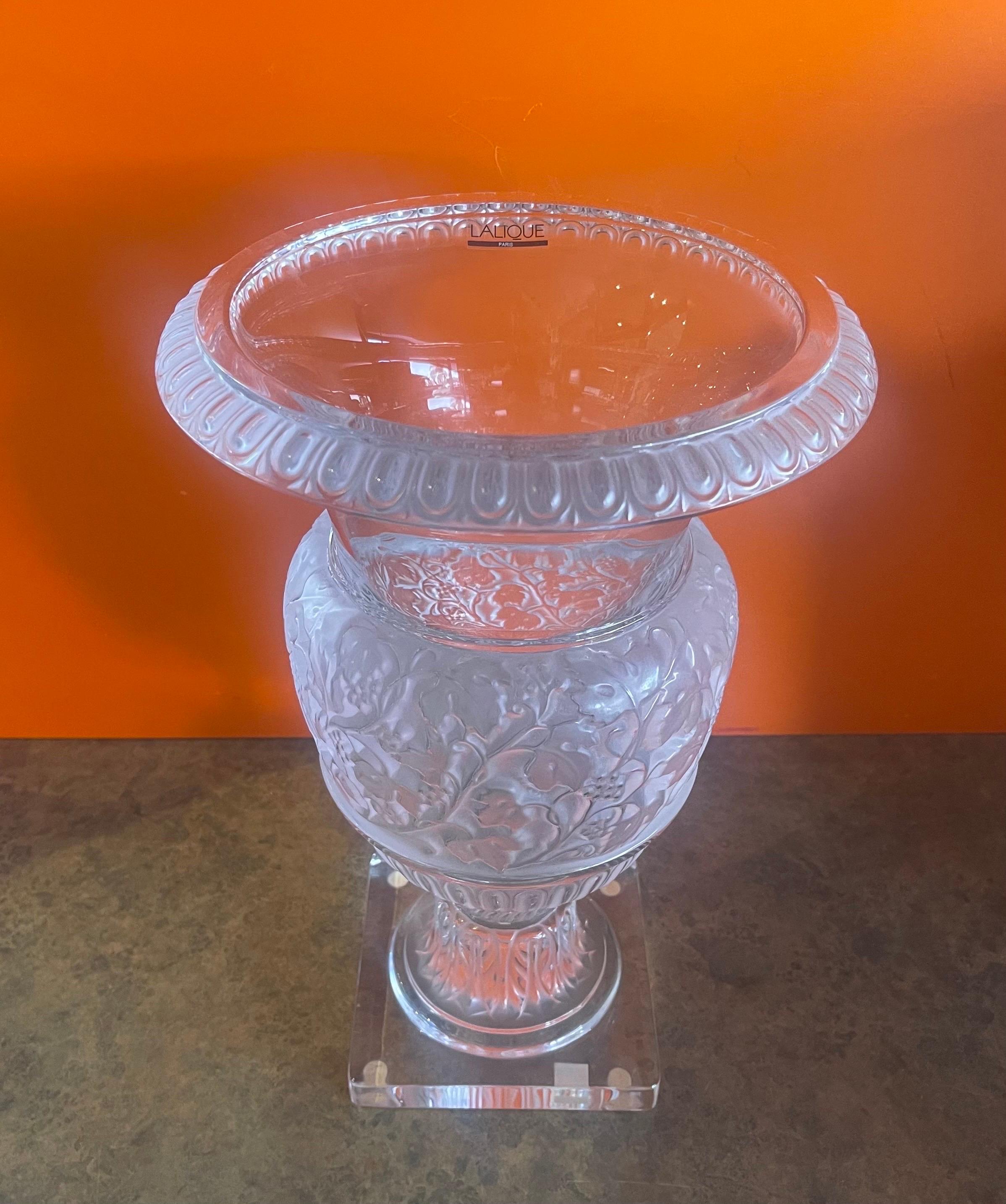 20th Century Massive Versailles Vase / Urn by Lalique of France