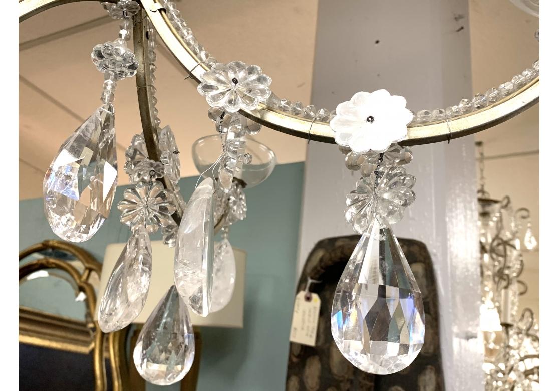 Massive Very Fine Rock Crystal 12 Light Chandelier For Sale 9
