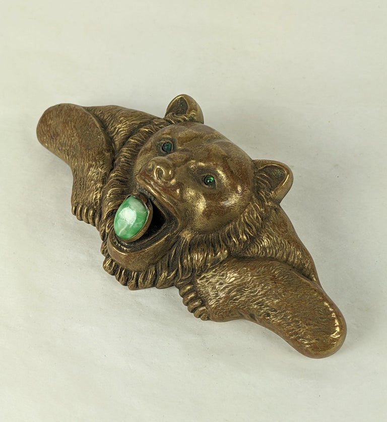 Massive Victorian Bear Cloak Clasp For Sale at 1stDibs