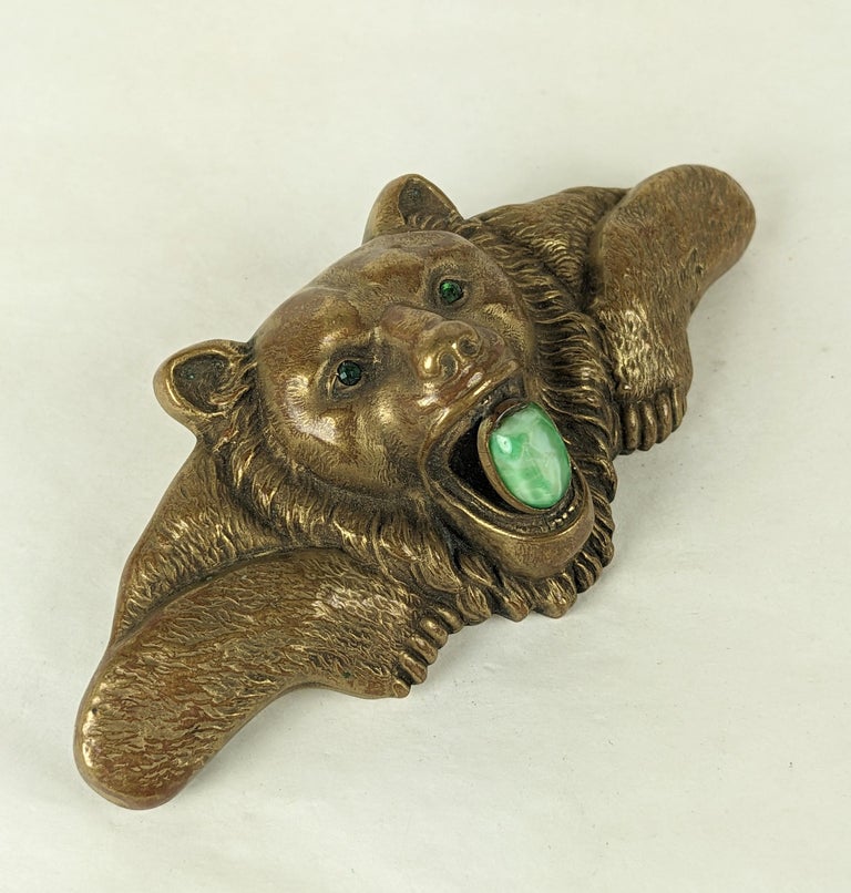 Massive Victorian Bear Cloak Clasp For Sale at 1stDibs